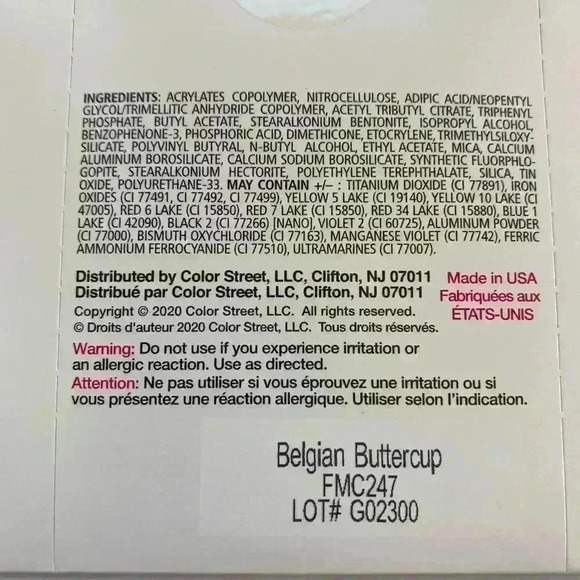 Color Street Belgium Buttercup - Picture 5 of 5